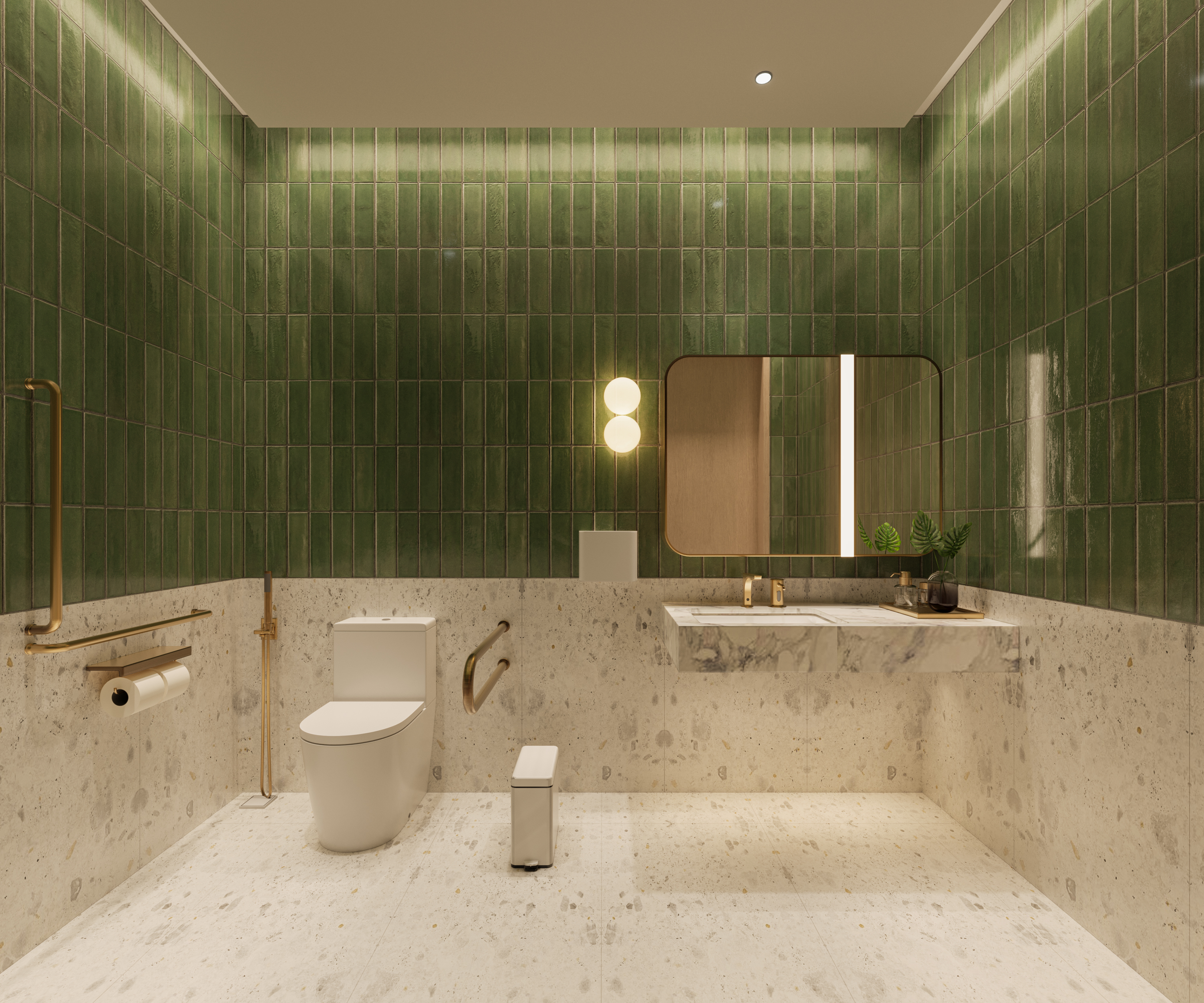 Khu vệ sinh chung tại khu tiện ích Palm River
